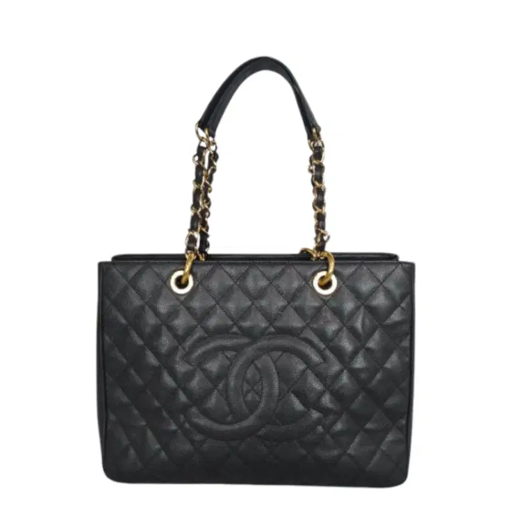 Chanel GST Black Caviar Quilted Grand Shopping Tote-Hover-Image
