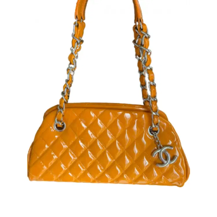 Chanel Quilted Patent Leather Just Mademoiselle Bowling Bag-Hover-Image