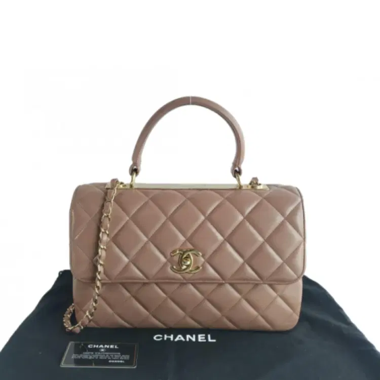 Chanel Lambskin Quilted Medium Trendy CC Flap Dual Handle Satchel-Hover-Image