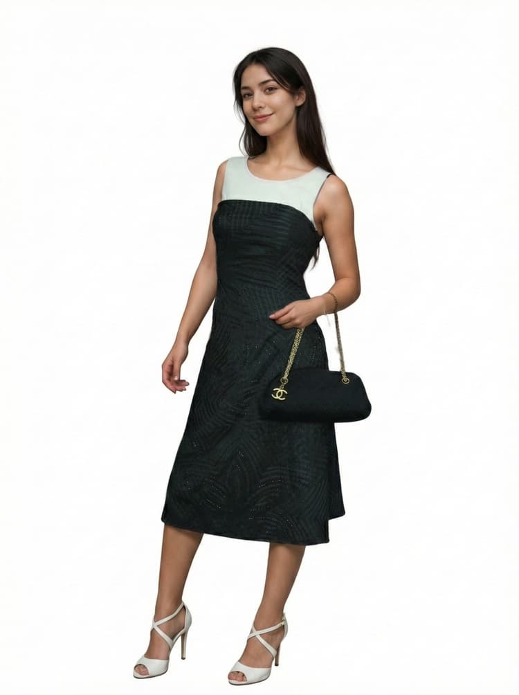 Chanel Bowling Mademoiselle Fabric Hand Bag-Hover-Image
