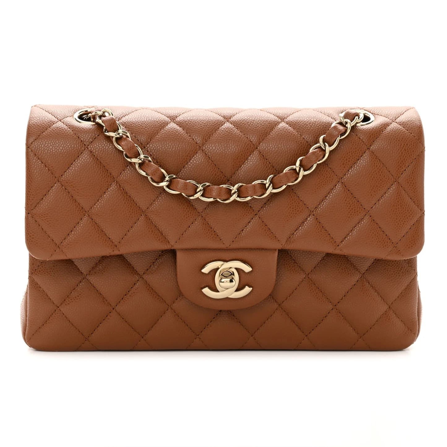 Chanel Classic Small Flap Caramel Caviar GHW