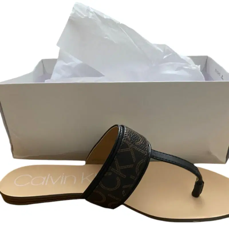 Calvin Klein Black Signature Sallie Flats