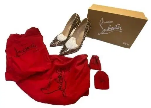 Christian Louboutin Specchio Follies Spikes 100 Pumps