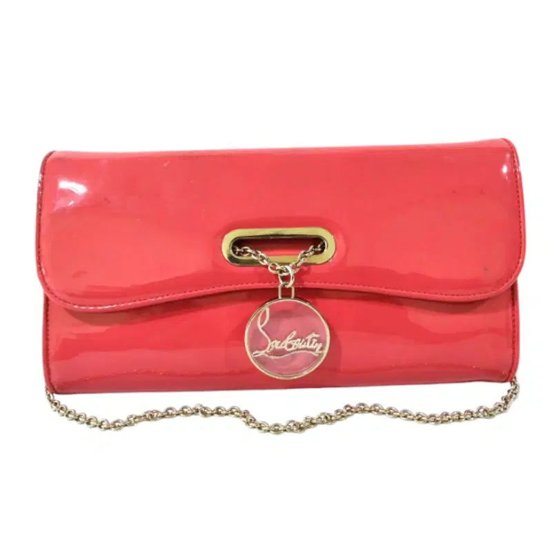 Christian Louboutin Riviera Pink Patent Clutch