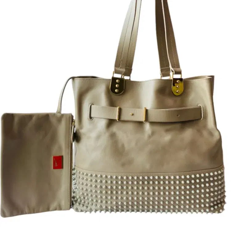 Christian Louboutin Sybil Paris Spikes Leather Tote-Hover-Image