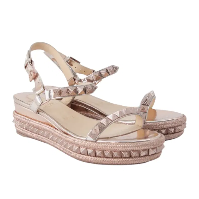 Christian Louboutin Pyraclou 60 Nude Sandal