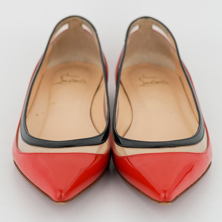 Size 38 - Christian Louboutin Paulina Flat in Patent Leather-Hover-Image