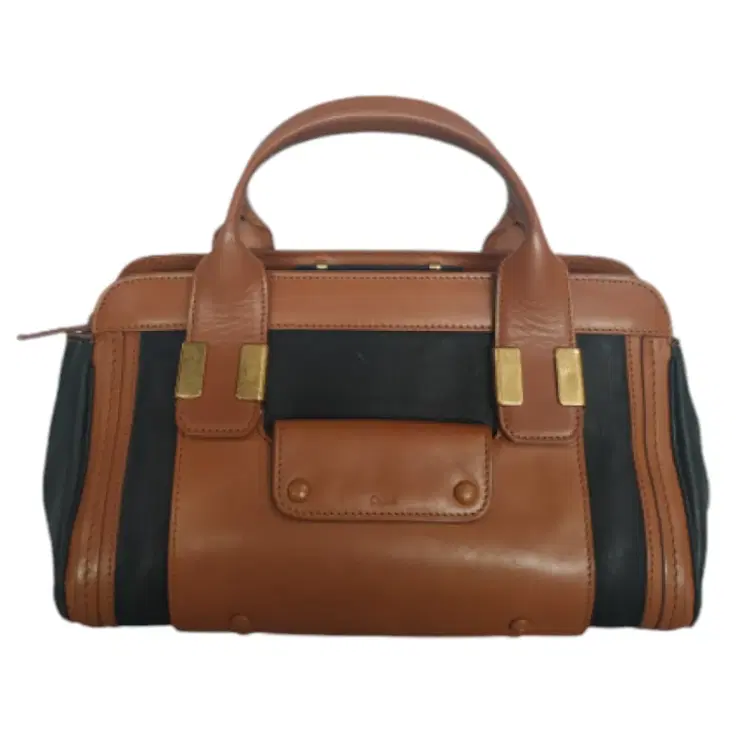 Chloe Leather Colorblock Medium Alice Satchel-Hover-Image