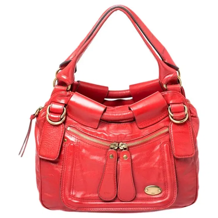 Chloe Bay Shopper Leather Shoulder Bag-Hover-Image