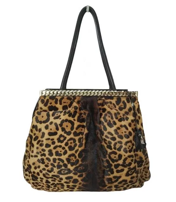 Christian Louboutin Pony Hair Leopard Print Bag-Hover-Image