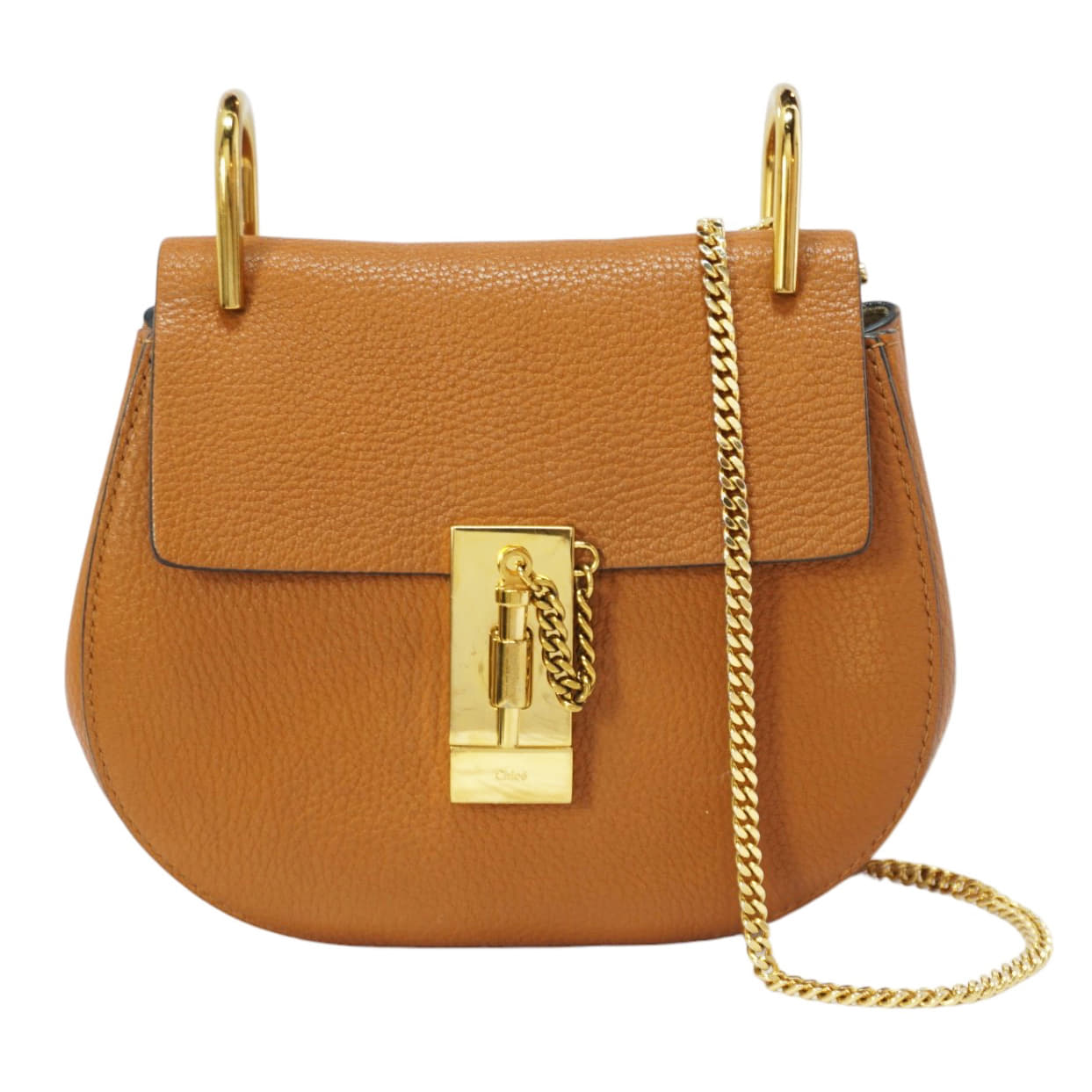 Chloe Pebbled Leather Small Drew Bag