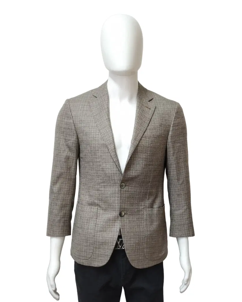 Canali Brown Check Wool Sport Blazer