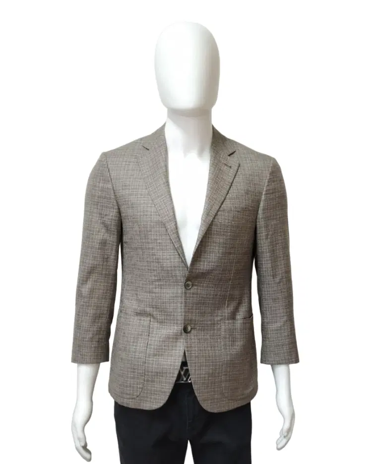 Canali Brown Check Wool Sport Blazer-Hover-Image