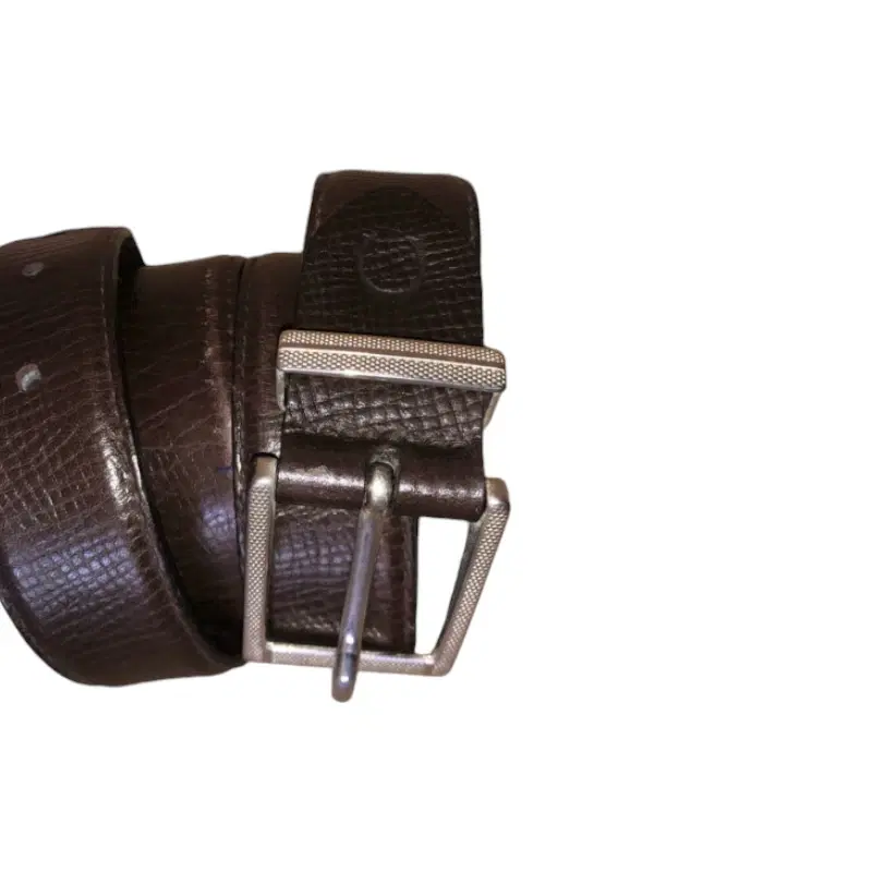 Canali Brown Grain Leather Belt