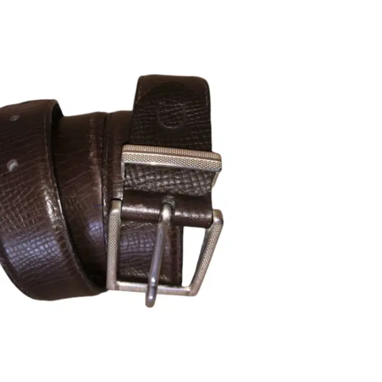 Canali Brown Grain Leather Belt-Hover-Image