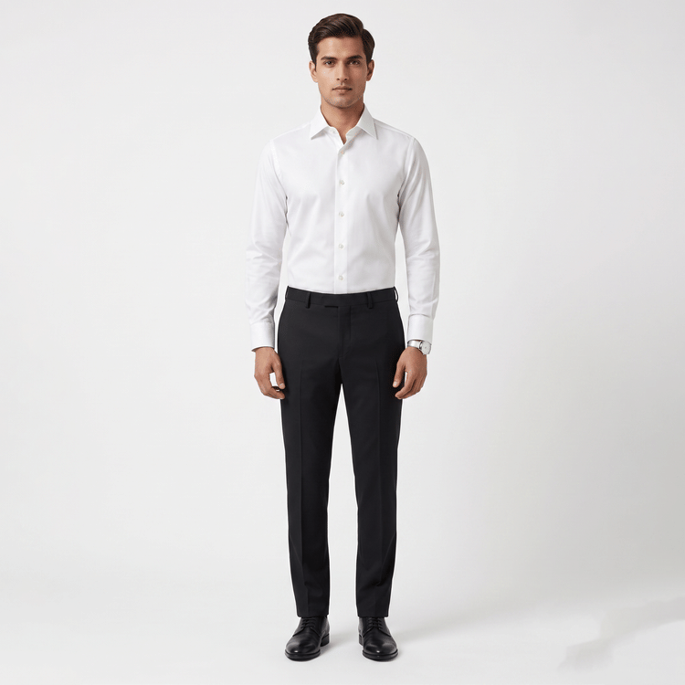 Size-44 Canali White Shirt-Hover-Image