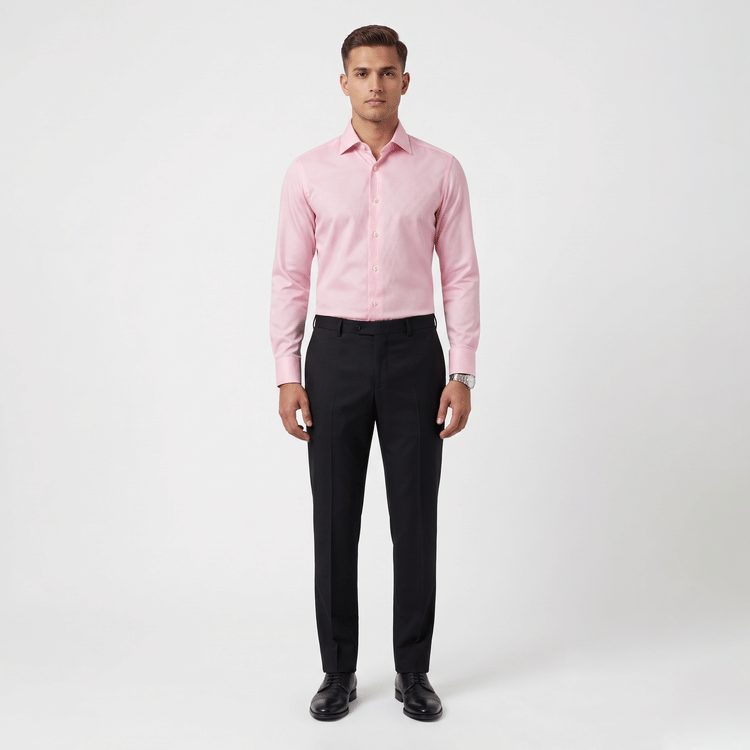 Size-44 Canali Pink Shirt-Hover-Image
