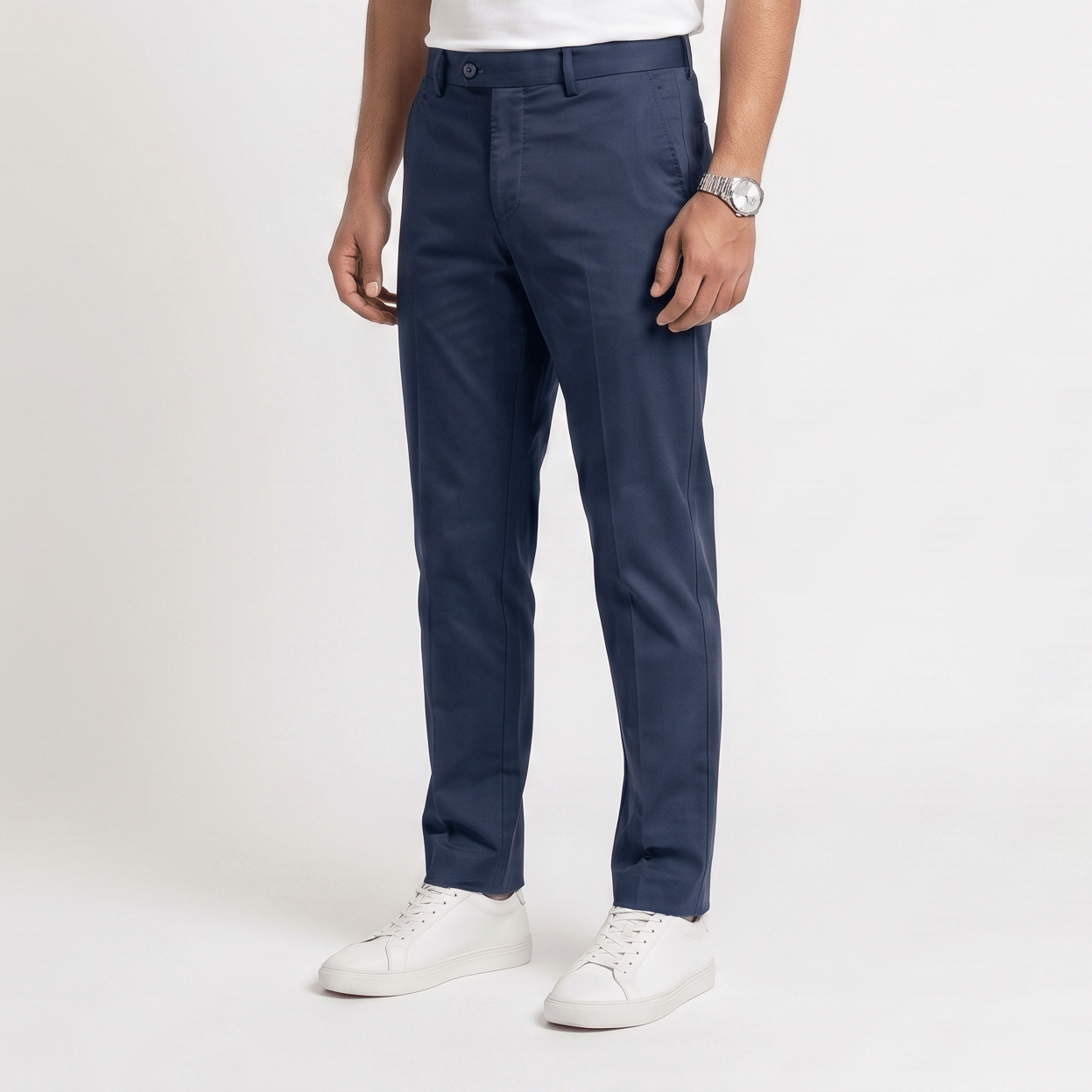 Size 52 - Canali Dark Blue Men's Trouser