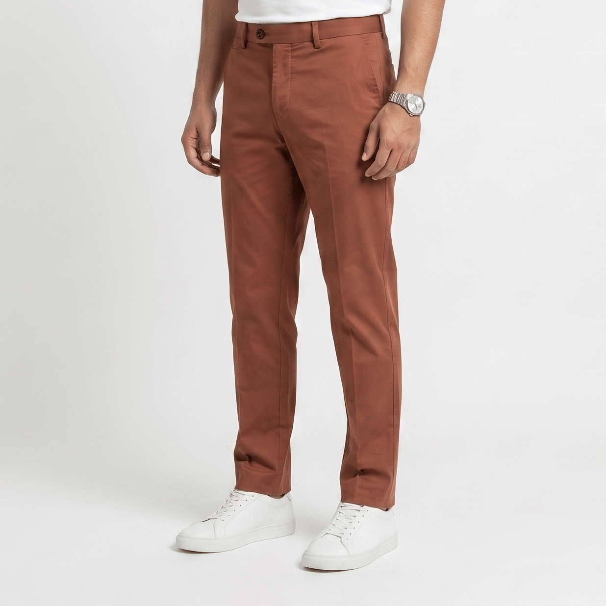 Size 52 - Canali Brown Men's Trouser