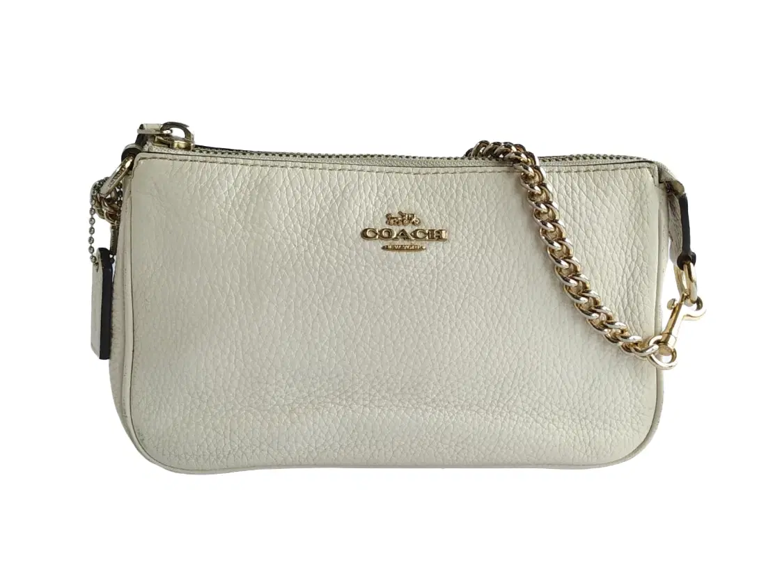 Coach Pebbled Leather Large Wristlet