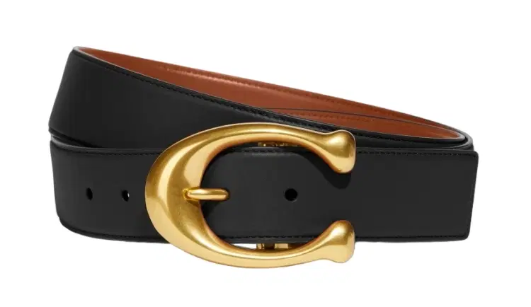 Coach Sculptured C Buckle Cut To Size Reversible Belt-Hover-Image
