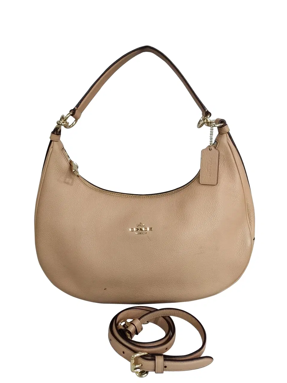 COACH Pebble Leather Harley Hobo Bag
