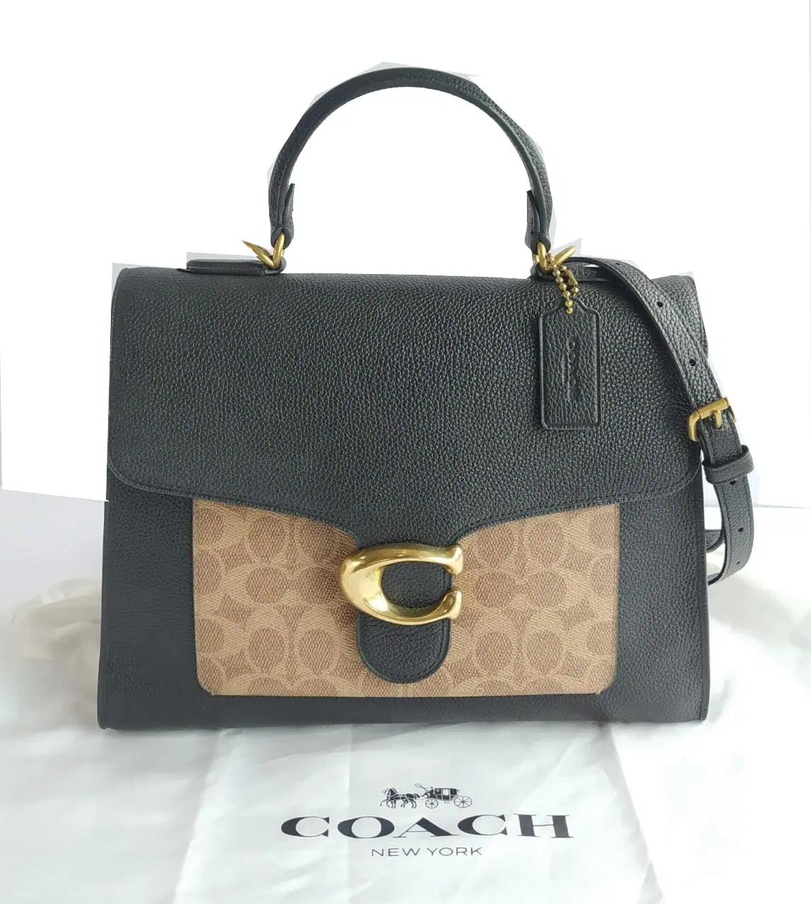 Coach Signature Tabby Top-Handle Bag
