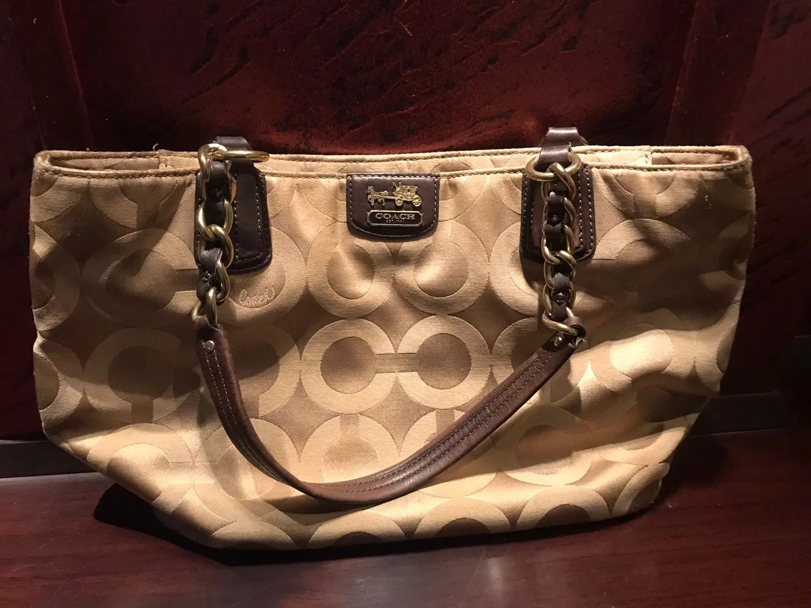 Coach 20481 Madison Optic Art Sateen Tote
