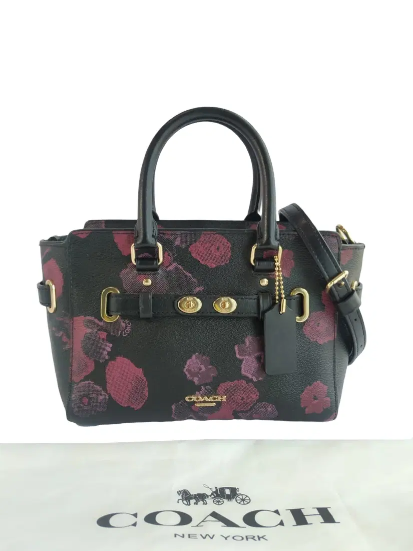 Coach Mini Blake Floral Print Leather Crossbody Bag