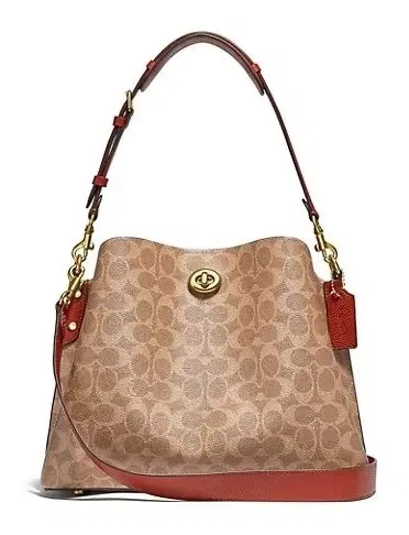 Coach Signature Canvas Willow Shoulder Bag