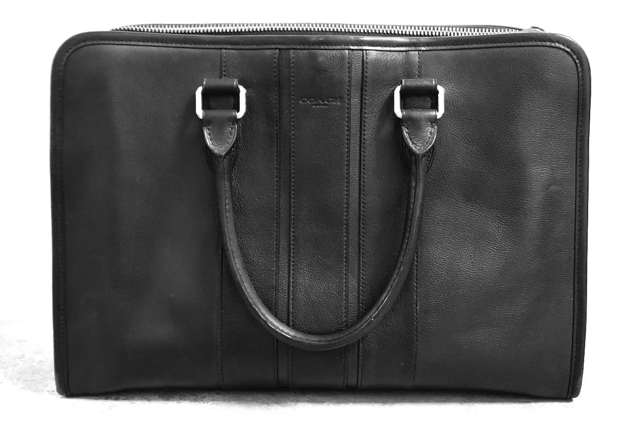Coach Bond Smooth Leather Laptop Travel Briefcase
