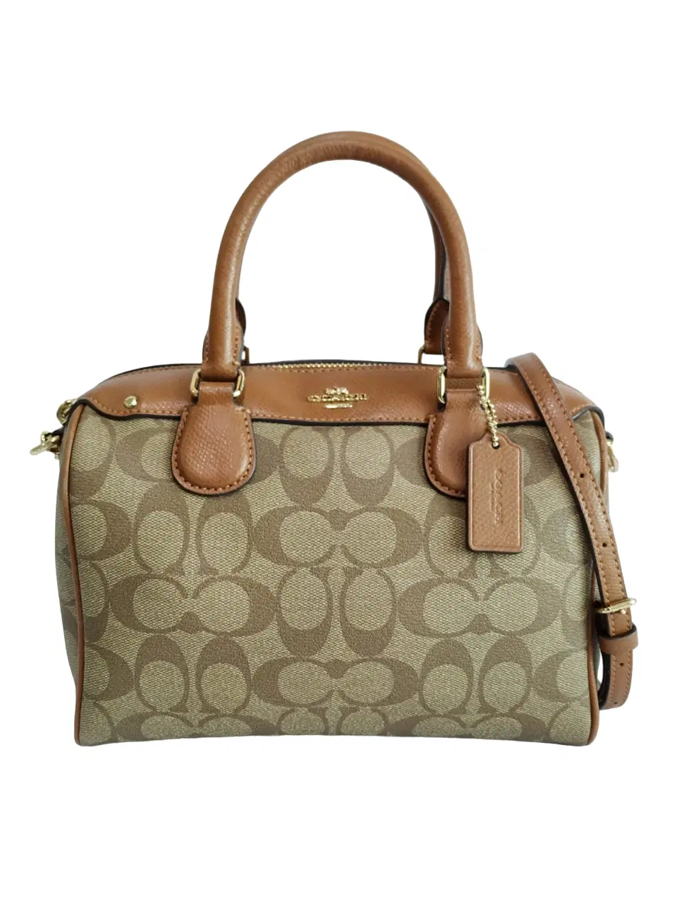 Coach Signature Canvas Mini Bennett Satchel