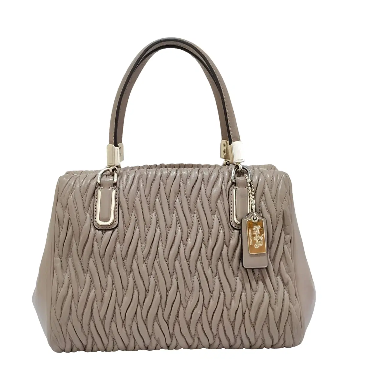 Coach Madison Twist Leather Satchel