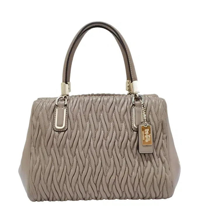 Coach Madison Twist Leather Satchel-Hover-Image