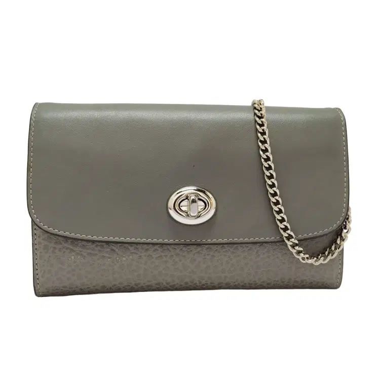 Coach Leather Turn-Lock Crossbody Bag-Hover-Image