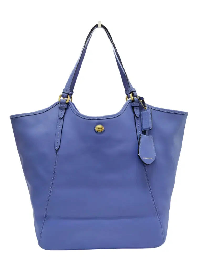 Coach Blue F26103 Peyton Leather Tote-Hover-Image