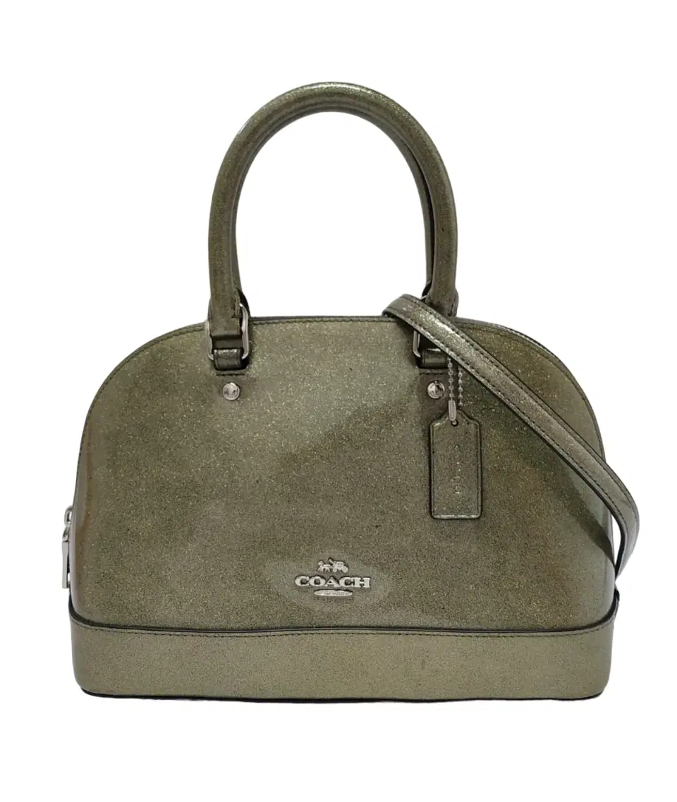 Coach Glitter Patent Leather Sierra Satchel
