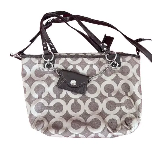 Coach OP Art Canvas Satchel
