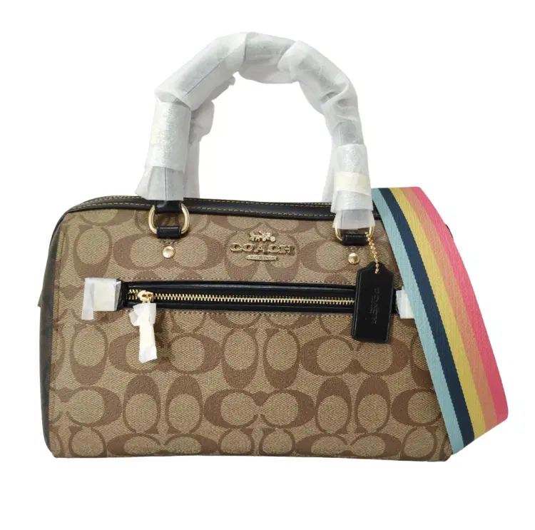Coach Signature Canvas Rowan Satchel-Hover-Image