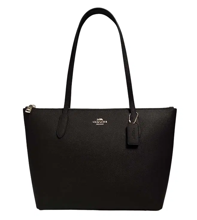 Coach Black Leather Mini City Zip Tote-Hover-Image