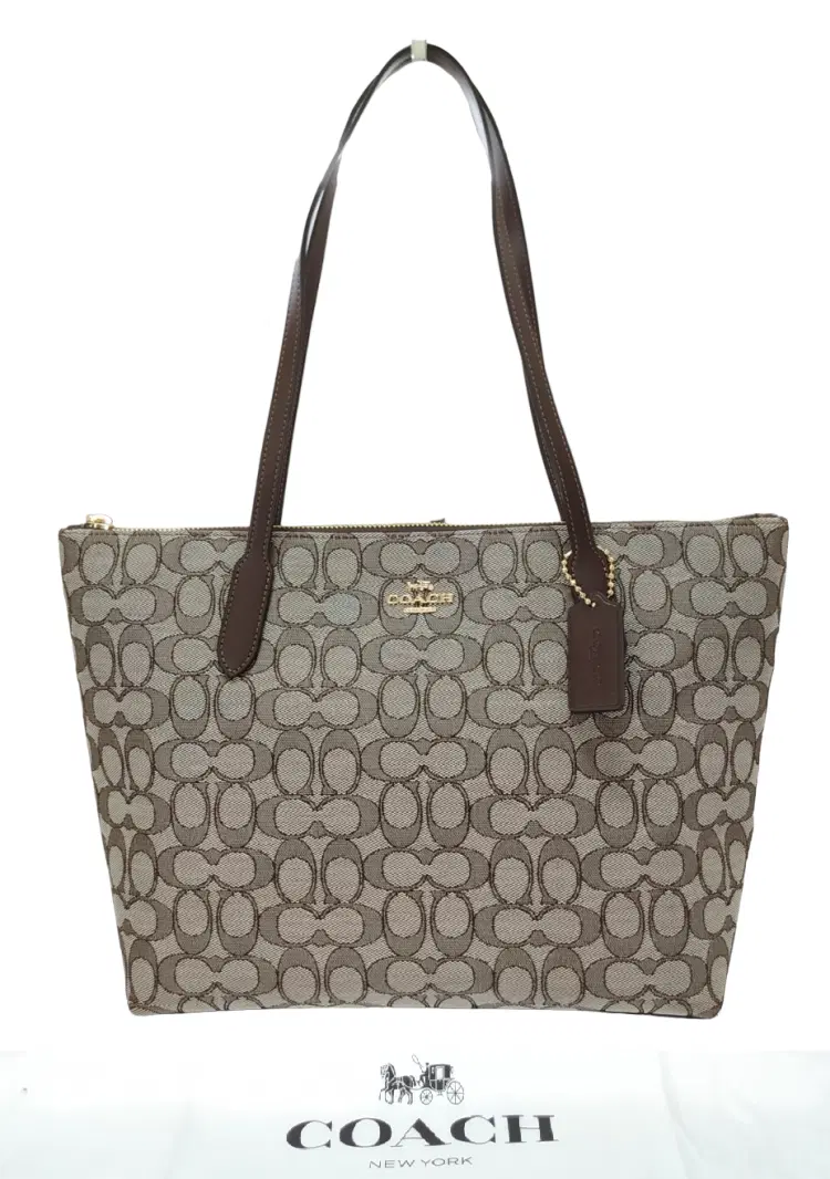 Coach Signature Top Zip Tote-Hover-Image