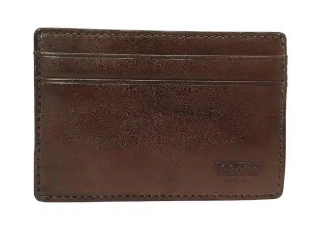 Coach Brown Card Holder-Hover-Image