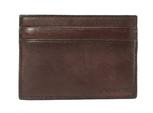 Coach Burgundy Mens Card Case-Hover-Image