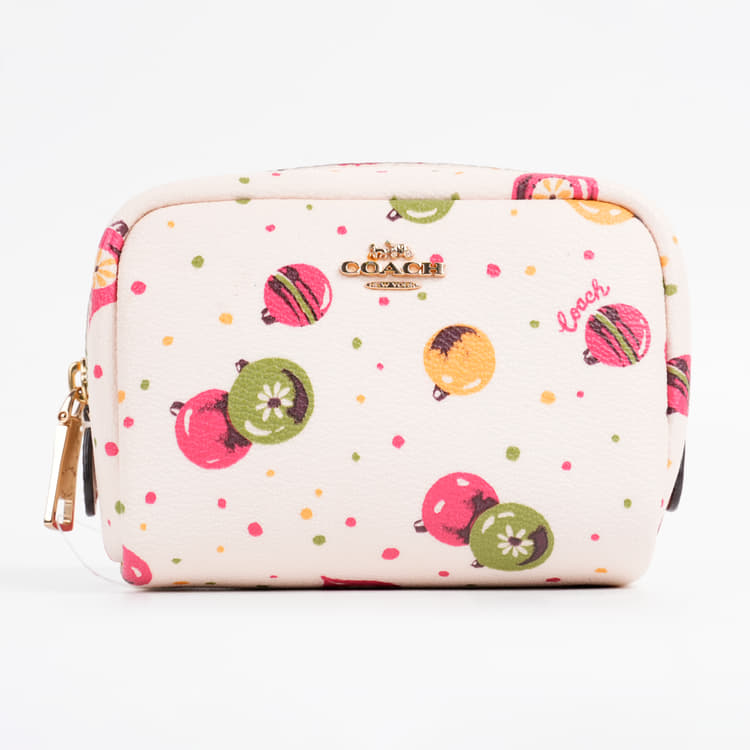 Coach Boxy Cosmetic Case With Ornament Print-Hover-Image