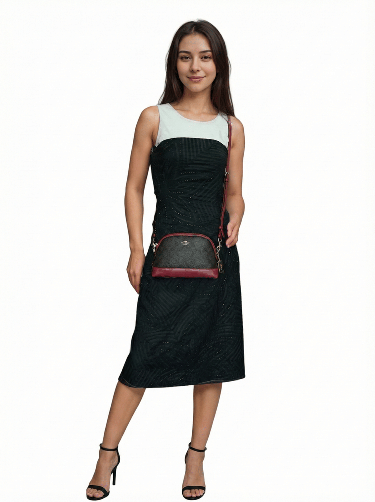 Coach Dome Crossbody In Signature Canvas-Hover-Image