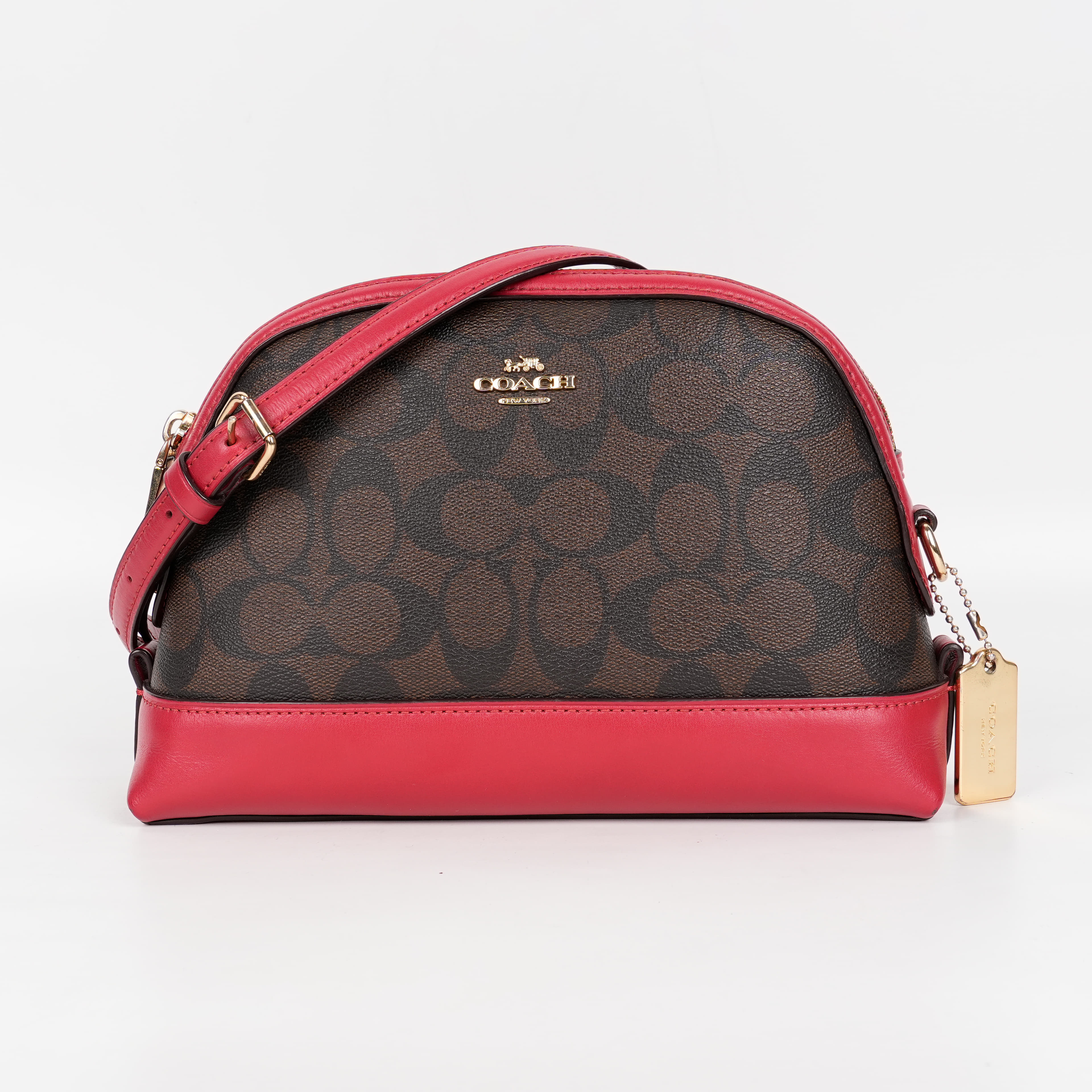 Coach Dome Crossbody In Signature Canvas