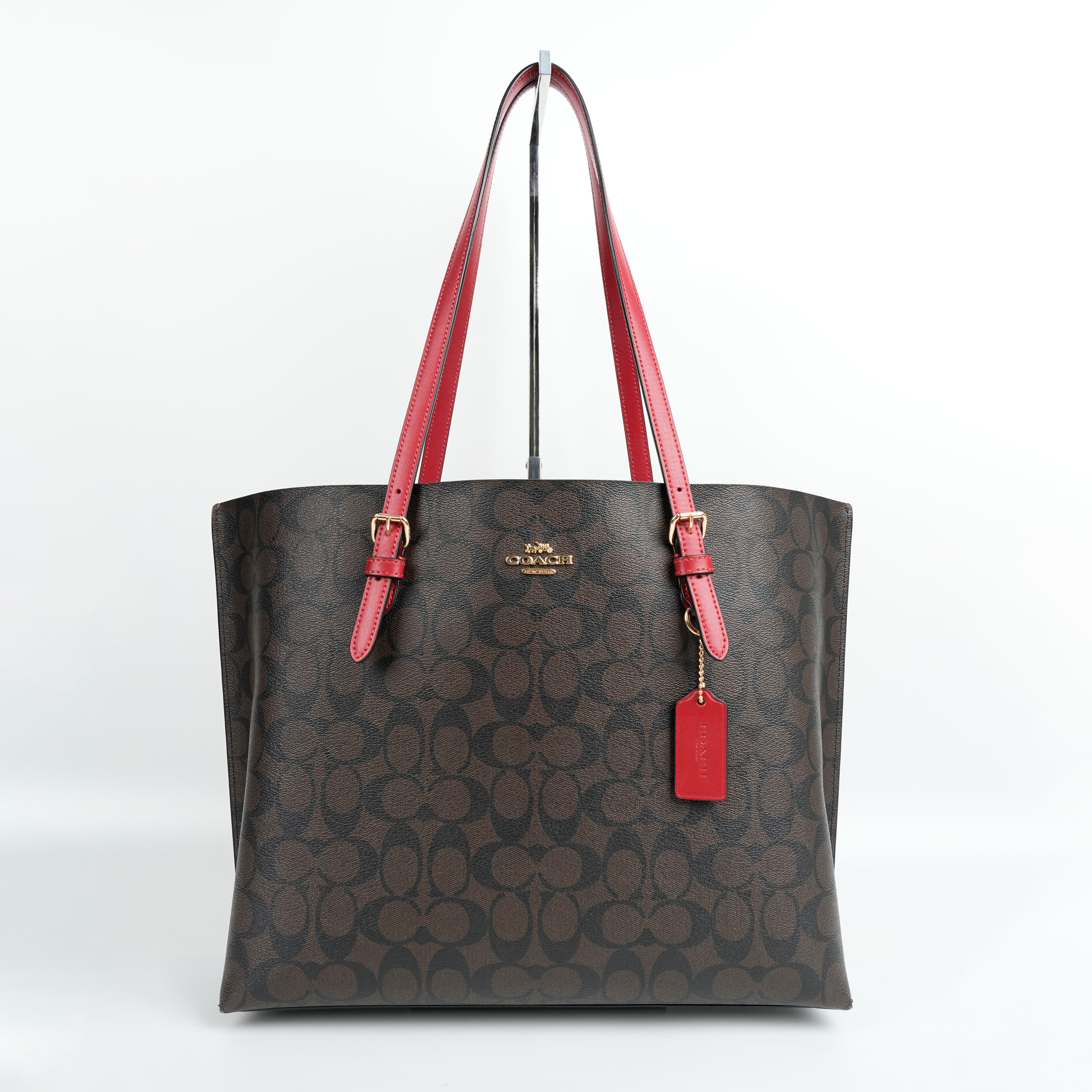 Coach Mollie Tote In Signature Canvas