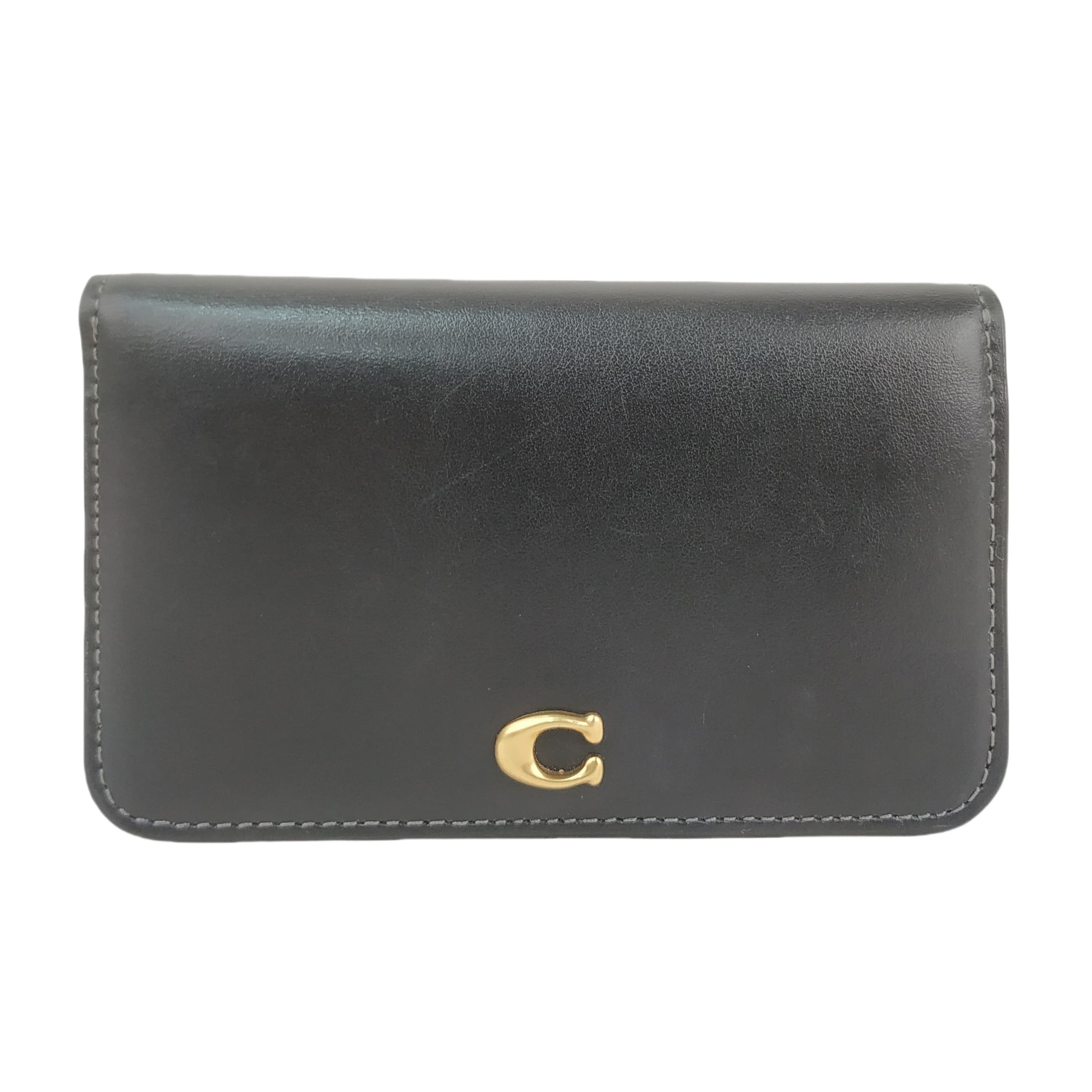 Coach Slim Card Case with Snap-Button Closure