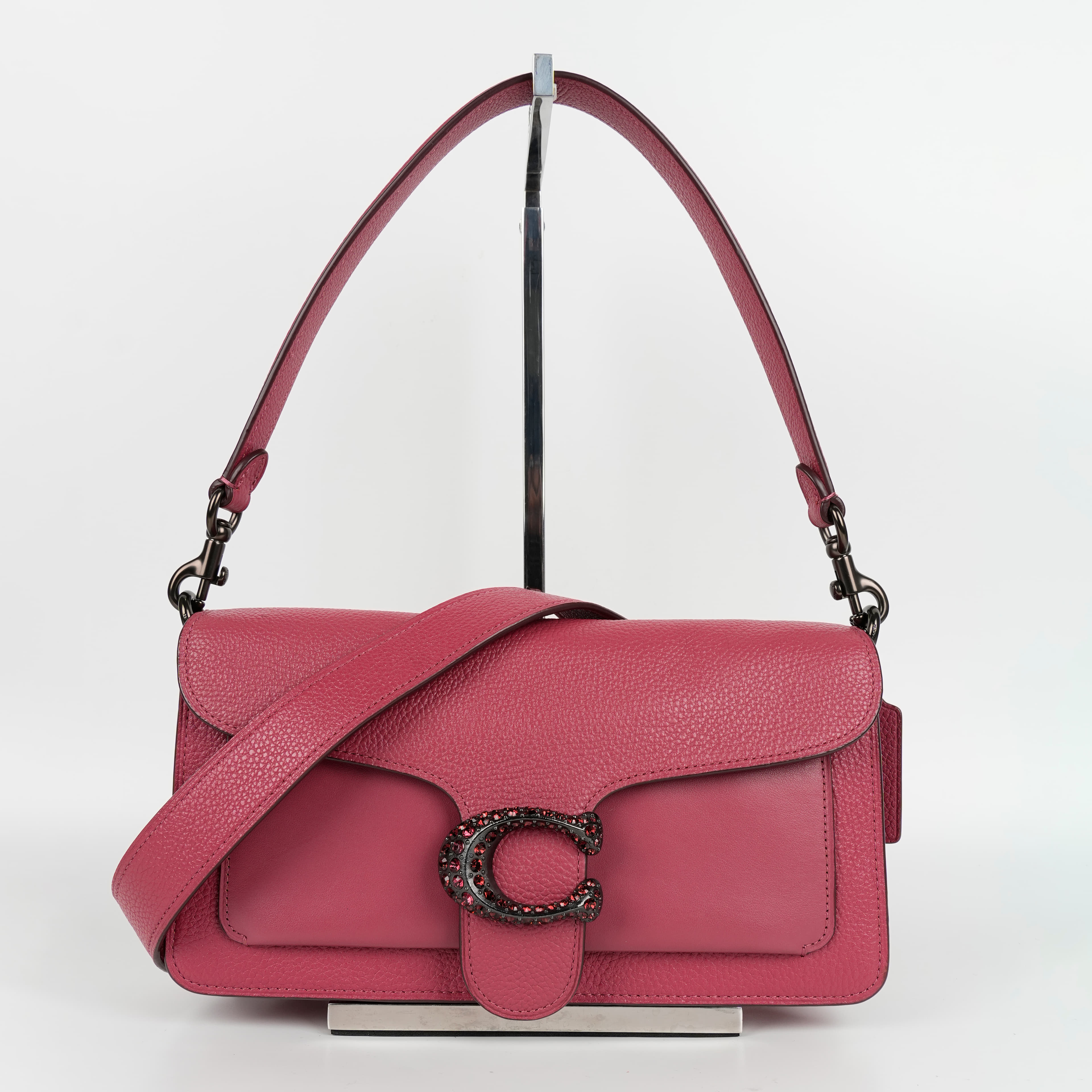 Coach Tabby Shoulder Bag 26 in Pewter/Dusty Pink