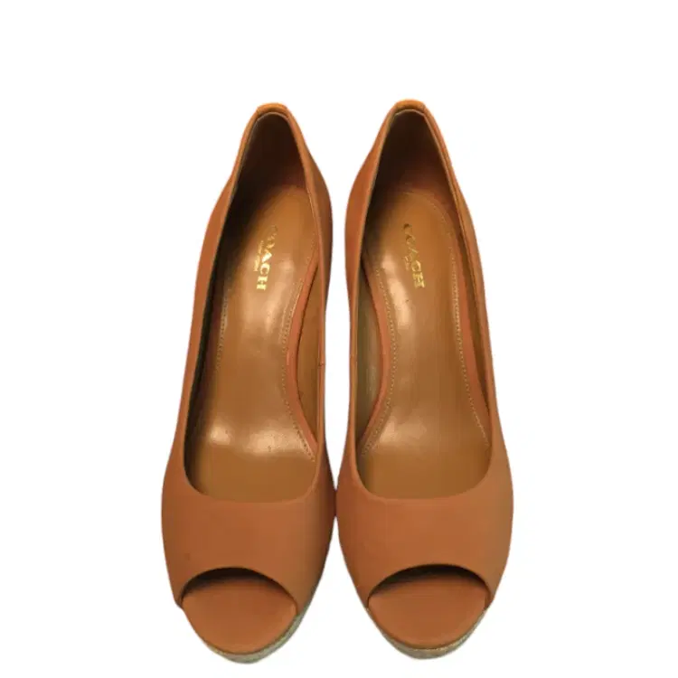 Coach Tan Wedge Heels-Hover-Image